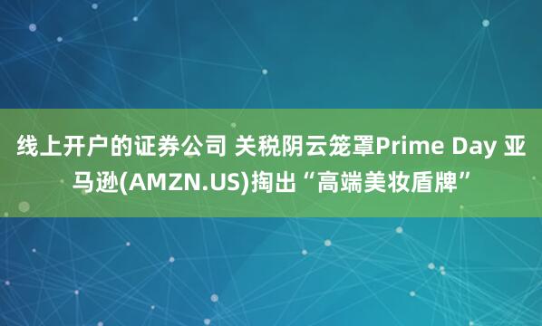 线上开户的证券公司 关税阴云笼罩Prime Day 亚马逊(AMZN.US)掏出“高端美妆盾牌”